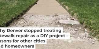 Sidewalks in need of repair in Denver used to be the homeowner’s responsibility. Courtesy of Wes Marshall.